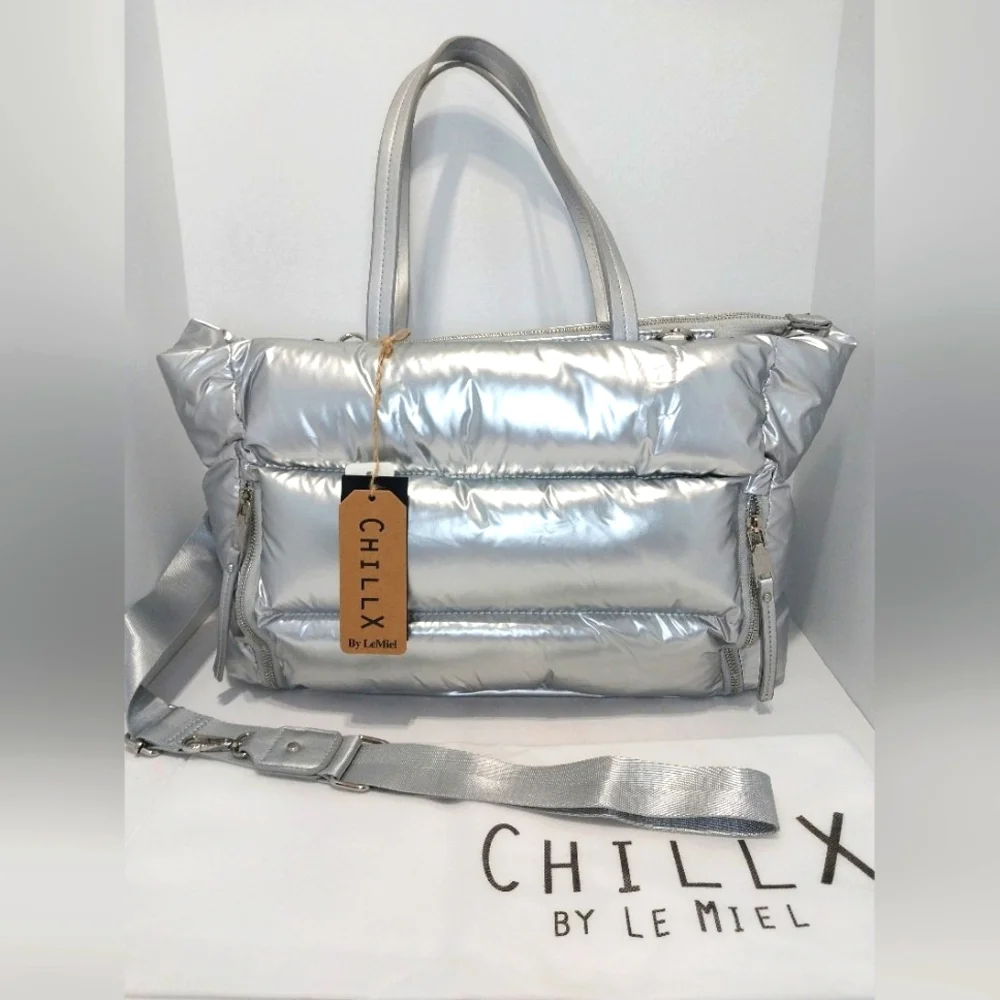 Chill X‎ by LeMiel Puffer Tote Bag, NWT